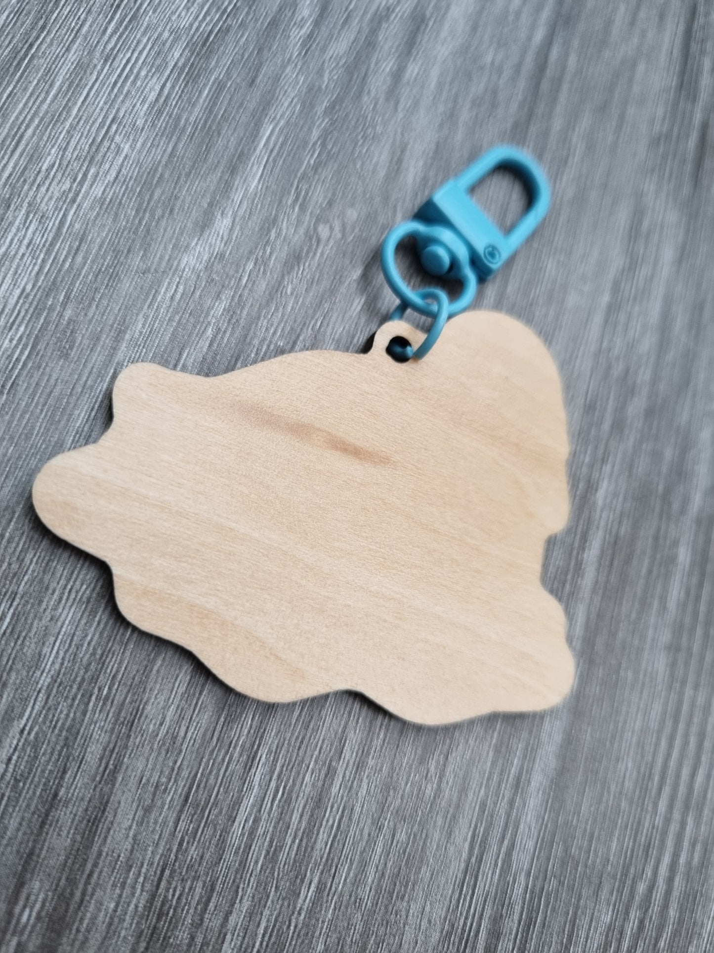 Cute lightweight wooden duck keychain, kawaii puddle duck bag charm