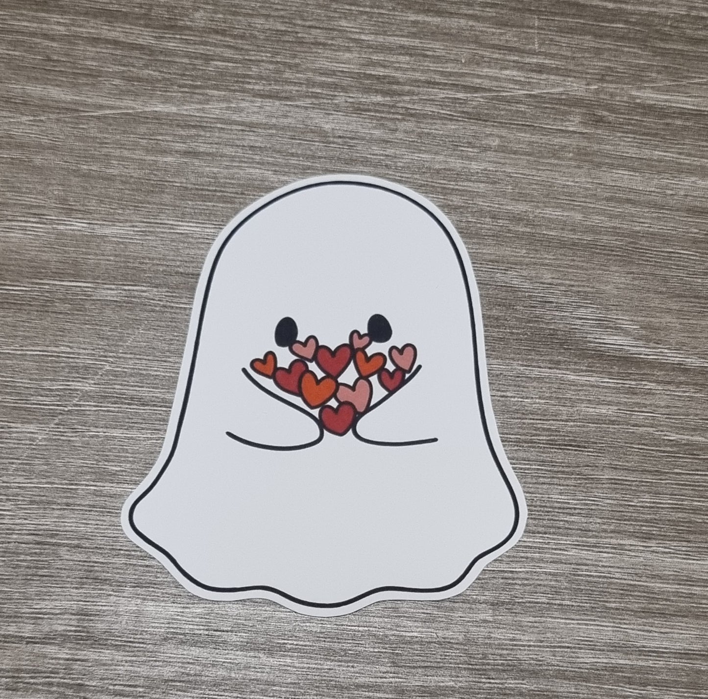 Cute ghost sticker set 7pcs matte stickers